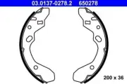 ATE Brake Shoe Set For MAZDA 323 C IV V F P S Mx-3 B5Y6-26-38Z