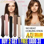 Heatless Hair Curler,Flexi Rods with Hook,Overnight Heatless Curls Blowout RodBH