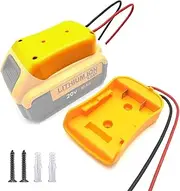 Power Wheels Adapter for DeWalt 18V/ 20V Max XR Lithium Battery Adaptor Dock Holder Power Mount Connector DIY for Power Tools RC Toys Robotics 12AWG Wire