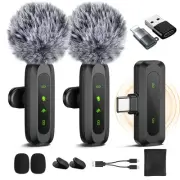 Wireless Lavalier Microphone for iPhone, iPad, Android - 100FT Transmission, ...
