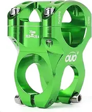 Bicycle Handlebar Stems 35MM Aluminum Alloy CNC Ultra Light Hollow Short Handlebar Riser for Most Bicycle, Road Bike, MTB, BMX, Fixie Gear, Cycling (Green)