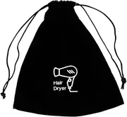 NOLITOY Portable Hair Dryer Storage Velvet Drawstring Pouch Travel Bag for Hair Styling Tools Hair Dryer Bag for Travel Jewelry Makeup Bag 1 Pc