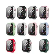Watch Case with Screen Protector Compatible with Apple Watch Series 8 7 41mm 45mm / Series 6 5 4 SE 40mm 44mm / Series 3 2 1 38mm 42mm Scratch Resistant Bumper