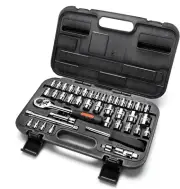 3/8" Drive Polycarbonate and Steel Wrench Set, 15Mm Metric Sockets and 13Mm SAE