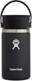 Hydro Flask 12 oz Wide Mouth Bottle with Flex Sip Lid Black