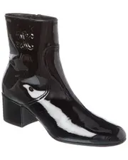CELINE Triomphe Zipped Patent Bootie