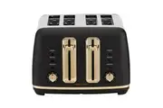 Morphy Richards Ascend Soft Gold 4 Slice Toaster Satin 28X31X21cm Black - Soft Gold, Satin Black