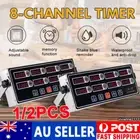 1/2pc Restaurant Cooking Timer 8Channels Commercial Digital Alarm Reminder Clock