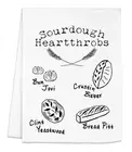 Moonlight Makers Sourdough Heartthrobs Design, Funny Dish Towels for White