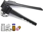 Manual Vial Capper Crimper, 20mm Plastic Aluminium Cap Flip Off Cap Hand Sealing Machine Crimping Tool Bottle Capping Capper, Hand held Capping Machine Bottle Capper Machine Aluminum