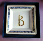 B Boucheron Porcelain Trinket Dish Yves Deshoulieres France Vintage New in Box