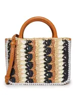 Lele Sadoughi Maya Raffia Mini Tote
