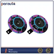 12V 115DB Purple Electric Compact Car Horn Super Loud Blast Tone Grill Mount