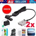 Power Cord Lead Cable to 50A Anderson Engel Fridge Plug 12V Right Angle 3m Meter