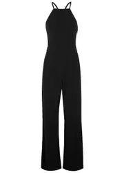 Max Mara Beachwear Agar Stretch-jersey Jumpsuit - Black XL (UK16 / XL)