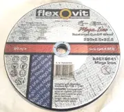 FlexOvit 230mm Flat Cut-off Disks - 5 Pack - Australian Made - suit Stainl Steel