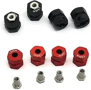 Modification Accessories Aluminum Hex Wheel Widening Adapter for 1/10 RC Crawler Car Axial Wraith RR10 90048(Black)