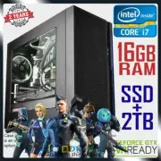 FORTNITE Gaming PC Intel Core i7 GTX 1660 Computer 16GB RAM SSD Desktop System
