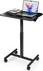 Height Adjustable Computer Laptop Desk Rolling Standing Table for Sofa Bedside