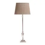[Florabelle Living] Lyon Candlestick Table Lamp Base Antique Silver
