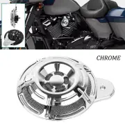 110dB Chrome Horn Speaker Cover For Harley Electra Street Glide Road King 91-23