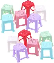 Kisangel 12pcs Miniature Armchair Canvas Stands for Dollhouse Decoration Portable Painting Holders for Fairy Garden Lightweight and Sturdy Plastic Easels for Creative Crafts