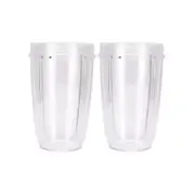 2 X Clear Nutribullet 24 Oz Cups - Blender Spare Parts