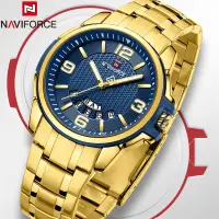 在飛比找蝦皮商城優惠-Naviforce 9215 男士手錶豪華日期星期原裝不銹鋼