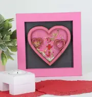 Heart Sign Shaker, Candy Heart Signs, 3D Valentine's Love Sign, Heart Love Sign