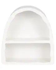 Sagebrook Home 17in Curved 2-Shelf Wall Storage