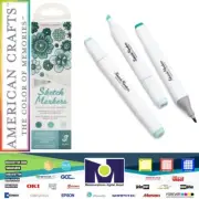 AC Sketch Markers Collection Dual Tip Chisel & Fine Point 3 pck Peacock 34007539