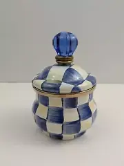 MACKENZIE-CHILDS Royal Check Enamel Lidded Sugar