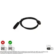 Cable Firewire IEEE 1394 1394B Bilingual 9-Pin 1394A 6-Pin Black 3FT #103330