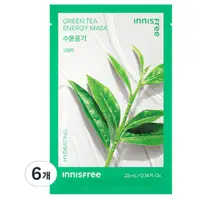 在飛比找蝦皮購物優惠-悅詩風吟 [韓國製造] Innisfree 能量面膜綠茶 6
