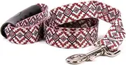 Yellow Dog Design Aztec Red Ez-Grip Dog Leash with Comfort Handle 3/4" Wide and 5' (60") Long, Small/Medium