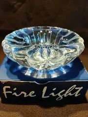 Dansk Fire Light Glass Tea Candle Holder