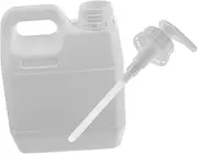 ELAYARD Plastic Liquid Storage Jug Reusable White Pump Dispenser for Shampoo Shower Gel and Conditioner Durable and Leakproof Container for Home Travel and Gym Use
