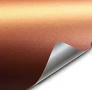 VViViD+ Premium Vinyl Wrap Film (3ft x 5ft, Matte Metallic Copper)