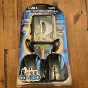 Coby CX-2012 Cassette Tape Player w/ Mini Stereo Speaker System NOS