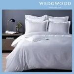 【WEDGWOOD】300織長纖棉LIFE-COLOR素色被套枕套組-灰(加大)