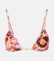 [Chloe] Chloé Logo floral bikini top AU 6 pink