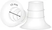 [Maymom] 15mm Flange Insert Compatible with Elvie Single/Double Electric, Elvie Stride Cup (24mm), Compatible with Medela PersonalFit Flex Shield, Not Original Elvie Replacement Pump Parts