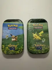 Pokemon Go mini tins Pikachu and Eevee - Brand New