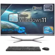 All IN One 27 " Curved I7 RAM 8gb SSD 960gb Windows 11 Pro Computer Aio PC Fixed