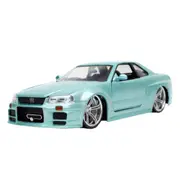 Jada 1:24 Scale Fast & Furious Nissan Skyline GT-R 2002 Diecast Car Model