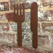 Knife & fork Sign , Gift or Present For Him Her Mum Dad Gardener Friend