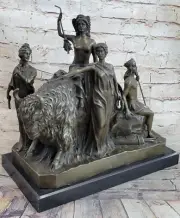 100% Solid Bronze American Indian Tribe Nude Every Man Dreams Aldo Vitaleh Sale
