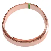 Flat Copper Wire, 2 Rolls 32Gauge/0.2x18mm 3m/9.84ft Flat Craft Wire, Copper