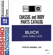 1976 1977 1978 1979 Buick Part Numbers Book Catalog List CD Interchange Drawings