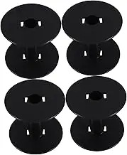 HOMOCONO 4pcs Plastic Empty Spools for Embroidery Craft Storage Thread Bobbins for Sewing Cord and Wire for Home and Laboratory Use